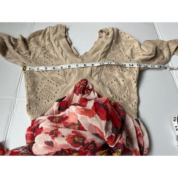 Free People Women’s Maxi Dress Boho Rose Floral Sz Small S - Picture 8 of 9